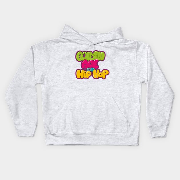 Golden Age of Hip Hop - Hip Hop - Graffiti Bubble Style Kids Hoodie by Boogosh